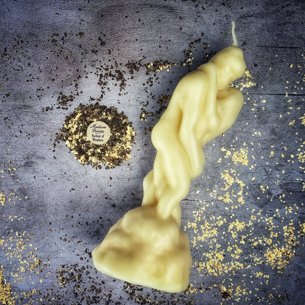 Beeswax Lovers' Passion Spell Candle - Ignite Romance & Desire Magic | Beeswax Candle | Wiccan Center
