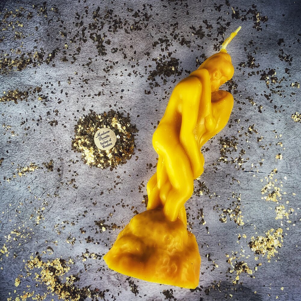 Beeswax Lovers' Passion Spell Candle - Ignite Romance & Desire Magic | Beeswax Candle | Wiccan Center