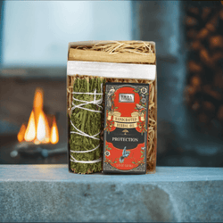 Protection Intention Manifestation Box | Smudge Kit | Wiccan Center