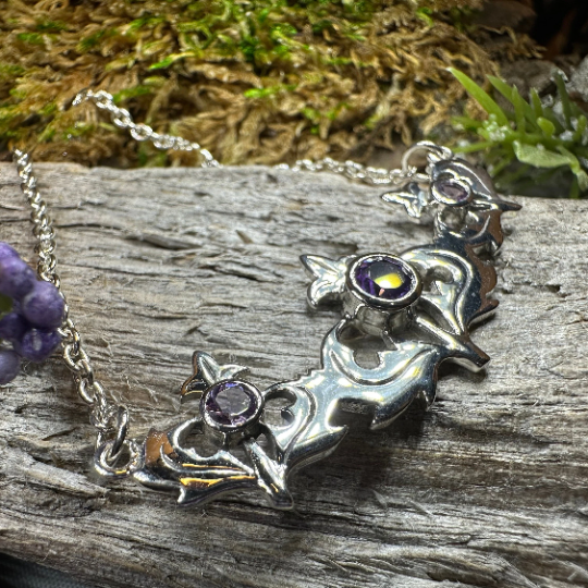 Inverness Thistle Amethyst Necklace | Necklet | Wiccan Center