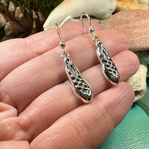 Irish Dance Shoe Earrings in Sterling Silver | Dangle Earrings | Wiccan Center