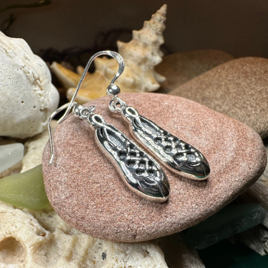 Irish Dance Shoe Earrings in Sterling Silver | Dangle Earrings | Wiccan Center