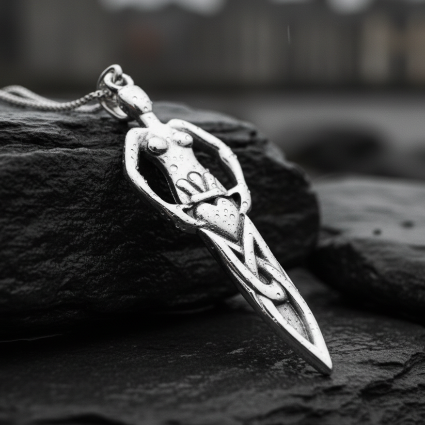 Danu Goddess Silver Necklace | Pendant | Wiccan Center