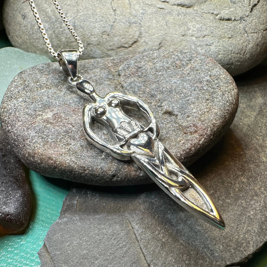 Danu Goddess Silver Necklace | Pendant | Wiccan Center