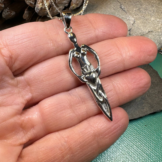 Danu Goddess Silver Necklace | Pendant | Wiccan Center