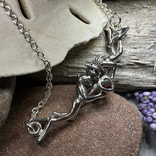 Diver Love Necklace in Sterling Silver | Necklet | Wiccan Center