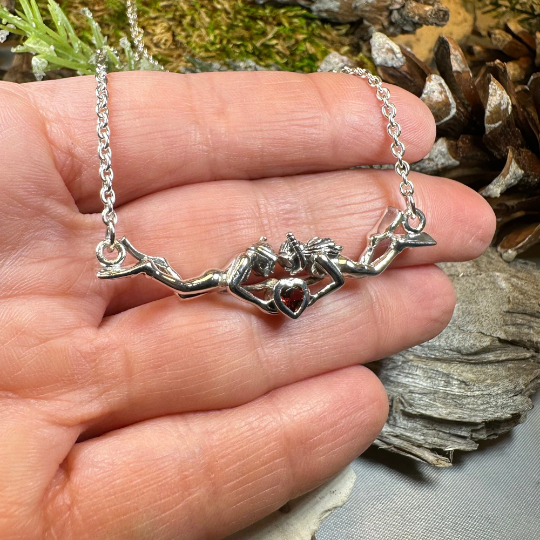 Diver Love Necklace in Sterling Silver | Necklet | Wiccan Center