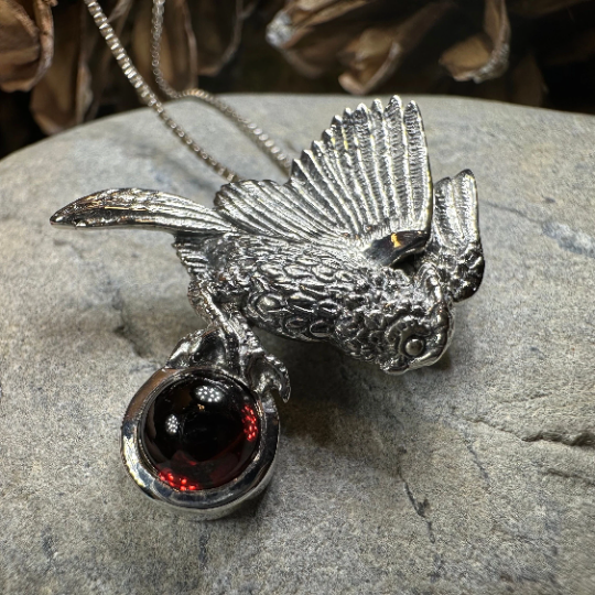 Regal Owl Necklace in Sterling Silver | Pendant | Wiccan Center