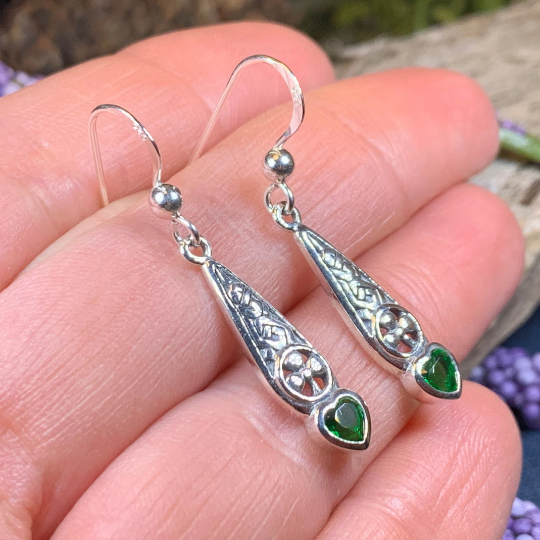 Shamrock Love Earrings | Dangle Earrings | Wiccan Center