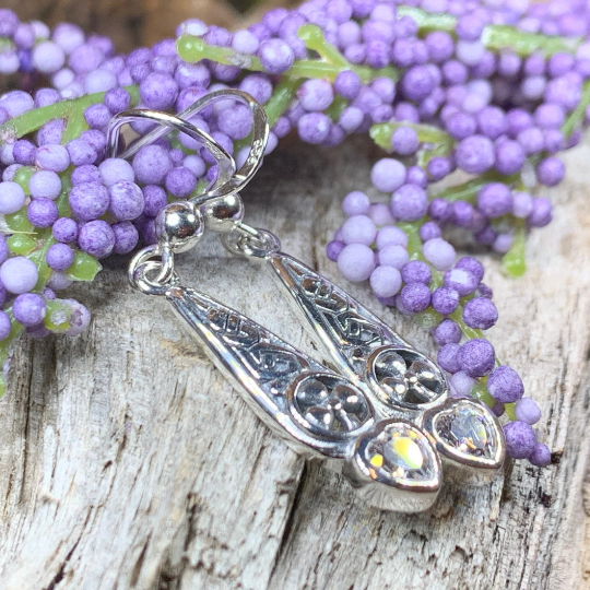 Shamrock Love Earrings | Dangle Earrings | Wiccan Center