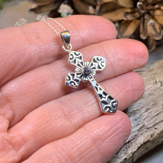 Caitlyn Celtic Cross Necklace in Sterling Silver | Pendant | Wiccan Center