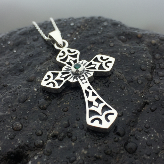 Caitlyn Celtic Cross Necklace in Sterling Silver | Pendant | Wiccan Center