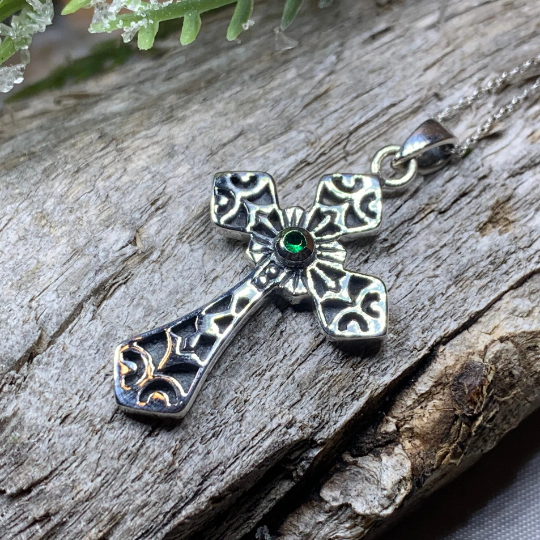 Caitlyn Celtic Cross Necklace in Sterling Silver | Pendant | Wiccan Center