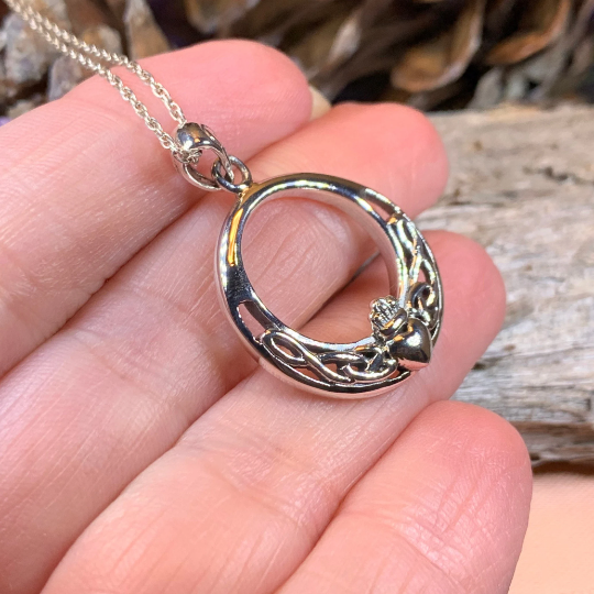 Galway Claddagh Necklace | Pendant | Wiccan Center