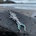 Diver Mermaid Necklace in Sterling Silver | Pendant | Wiccan Center