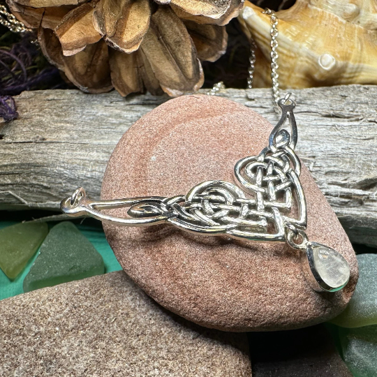 Sara Celtic Knot Necklace in Sterling Silver | Necklet | Wiccan Center