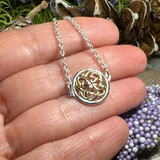 Forever Celtic Knot Necklace in Sterling Silver | Necklet | Wiccan Center