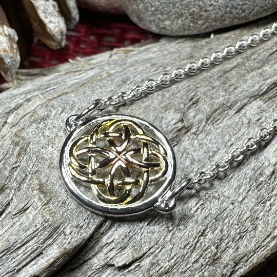 Forever Celtic Knot Necklace in Sterling Silver | Necklet | Wiccan Center