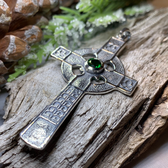 Gibrian Celtic Cross Necklace in Sterling Silver | Pendant | Wiccan Center