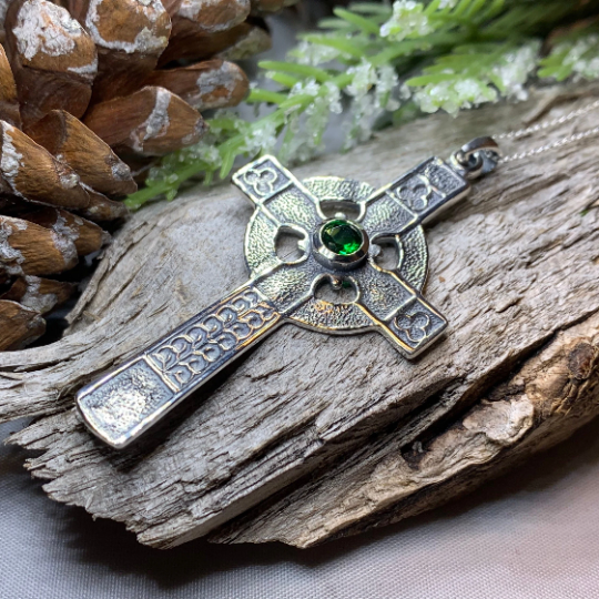 Gibrian Celtic Cross Necklace in Sterling Silver | Pendant | Wiccan Center