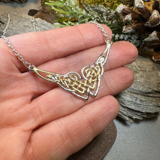 Celtic Endless Love Heart Necklace | Necklet | Wiccan Center