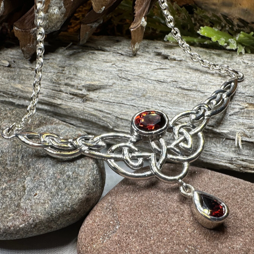Eternal Love Celtic Knot Necklace in Sterling Silver | Necklet | Wiccan Center