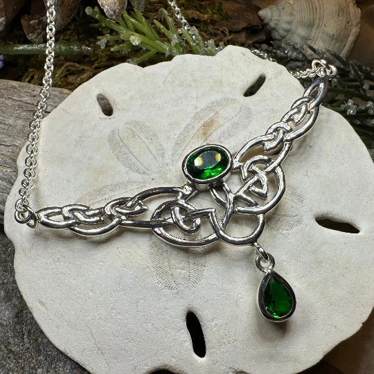 Eternal Love Celtic Knot Necklace in Sterling Silver | Necklet | Wiccan Center