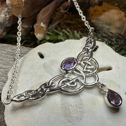 Eternal Love Celtic Knot Necklace in Sterling Silver | Necklet | Wiccan Center