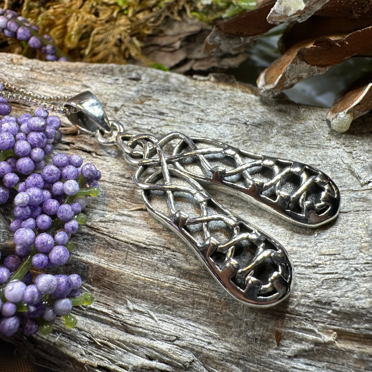 Irish Dance Shoes Necklace in Sterling Silver | Pendant | Wiccan Center