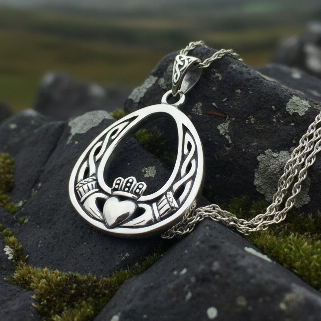 Shannon Claddagh Necklace | Pendant | Wiccan Center