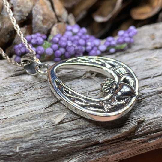 Shannon Claddagh Necklace | Pendant | Wiccan Center