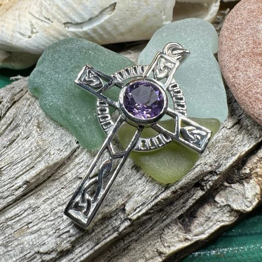 Lanis Celtic Cross Necklace in Sterling Silver | Pendant | Wiccan Center