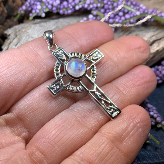 Lanis Celtic Cross Necklace in Sterling Silver | Pendant | Wiccan Center