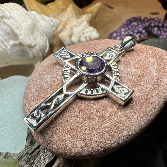 Lanis Celtic Cross Necklace in Sterling Silver | Pendant | Wiccan Center