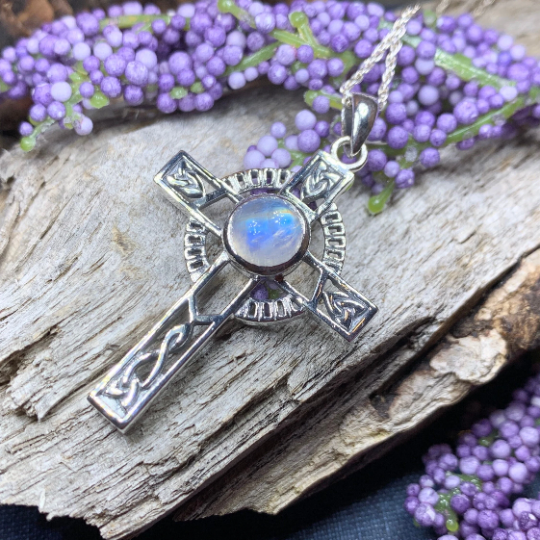 Lanis Celtic Cross Necklace in Sterling Silver | Pendant | Wiccan Center
