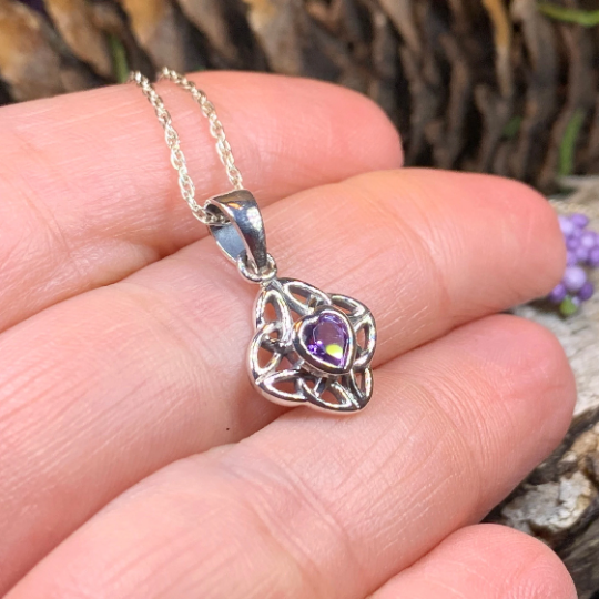 Ashley Celtic Knot Necklace in Sterling Silver | Pendant | Wiccan Center