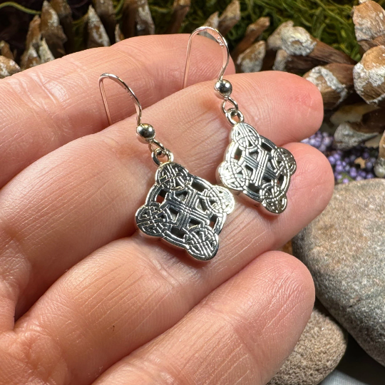 Mirna Celtic Knot Earrings in Sterling Silver