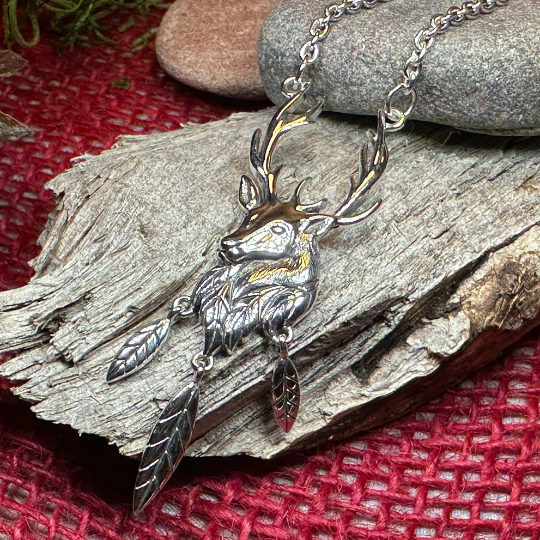 Woodland Stag Necklace | Necklet | Wiccan Center