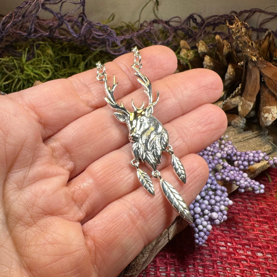 Woodland Stag Necklace | Necklet | Wiccan Center