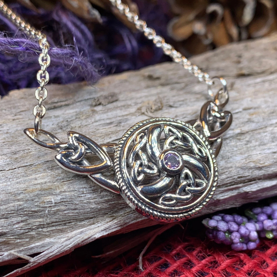 Celtic Wheel of Life Necklace in Sterling Silver | Necklet | Wiccan Center