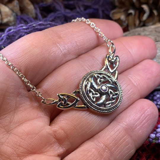 Celtic Wheel of Life Necklace in Sterling Silver | Necklet | Wiccan Center