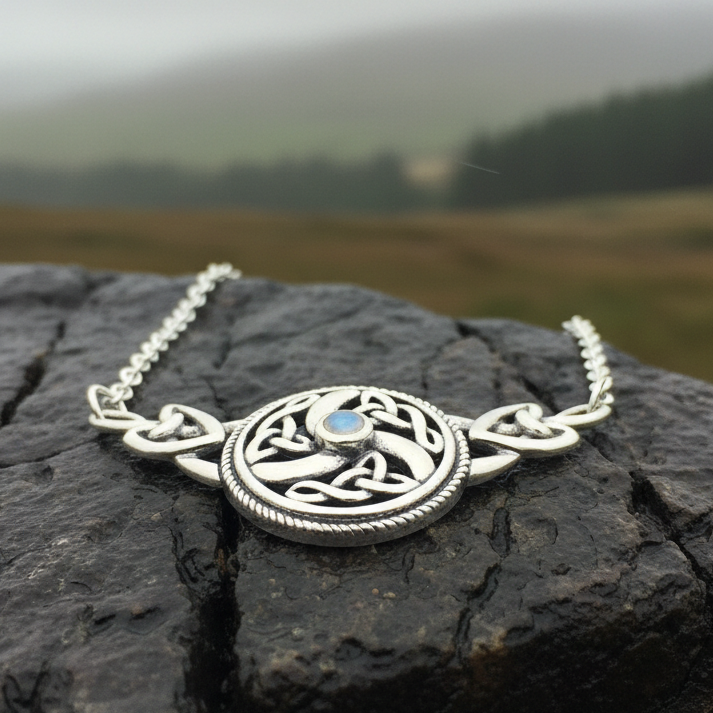 Celtic Wheel of Life Necklace in Sterling Silver | Necklet | Wiccan Center