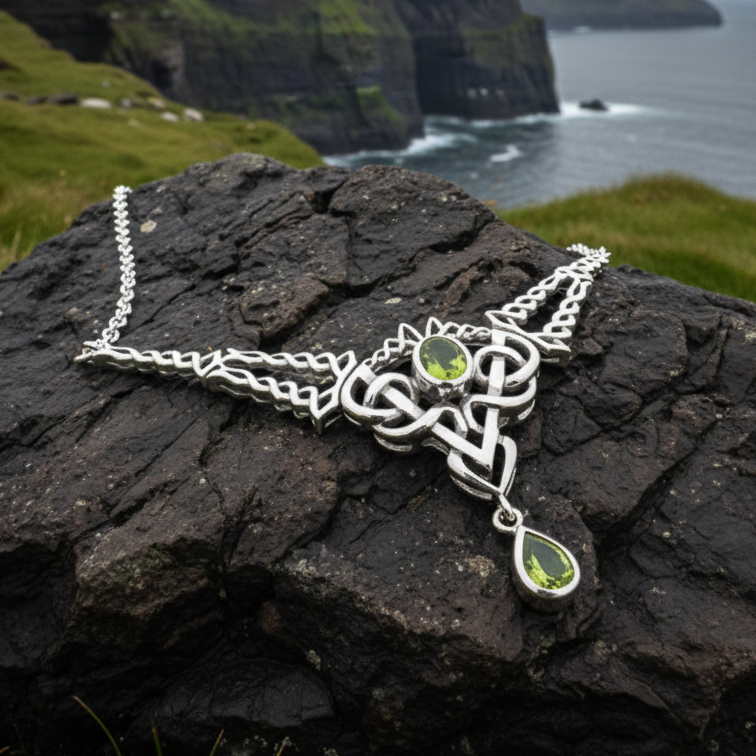 Celtic Queen Necklace in Sterling Silver