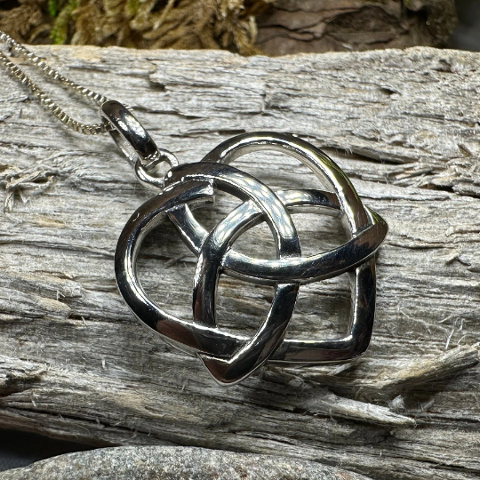 Celtic Love Knot Necklace in Sterling Silver | Pendant | Wiccan Center