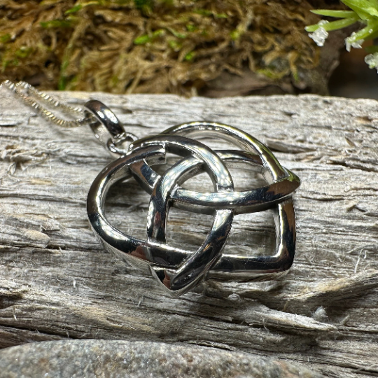 Celtic Love Knot Necklace in Sterling Silver | Pendant | Wiccan Center
