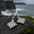Enya Celtic Knot Earrings in Sterling Silver | Dangle Earrings | Wiccan Center