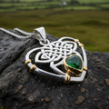 Celtic Embrace Heart Necklace in Sterling Silver | Pendant | Wiccan Center