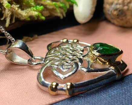 Celtic Embrace Heart Necklace in Sterling Silver | Pendant | Wiccan Center