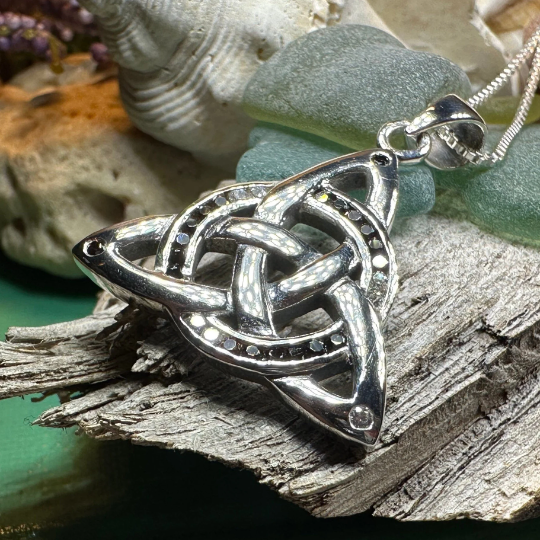 Ombre Celtic Trinity Knot Necklace