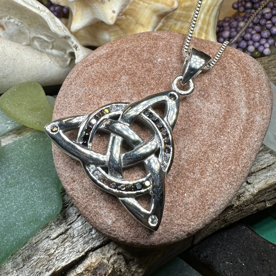 Ombre Celtic Trinity Knot Necklace
